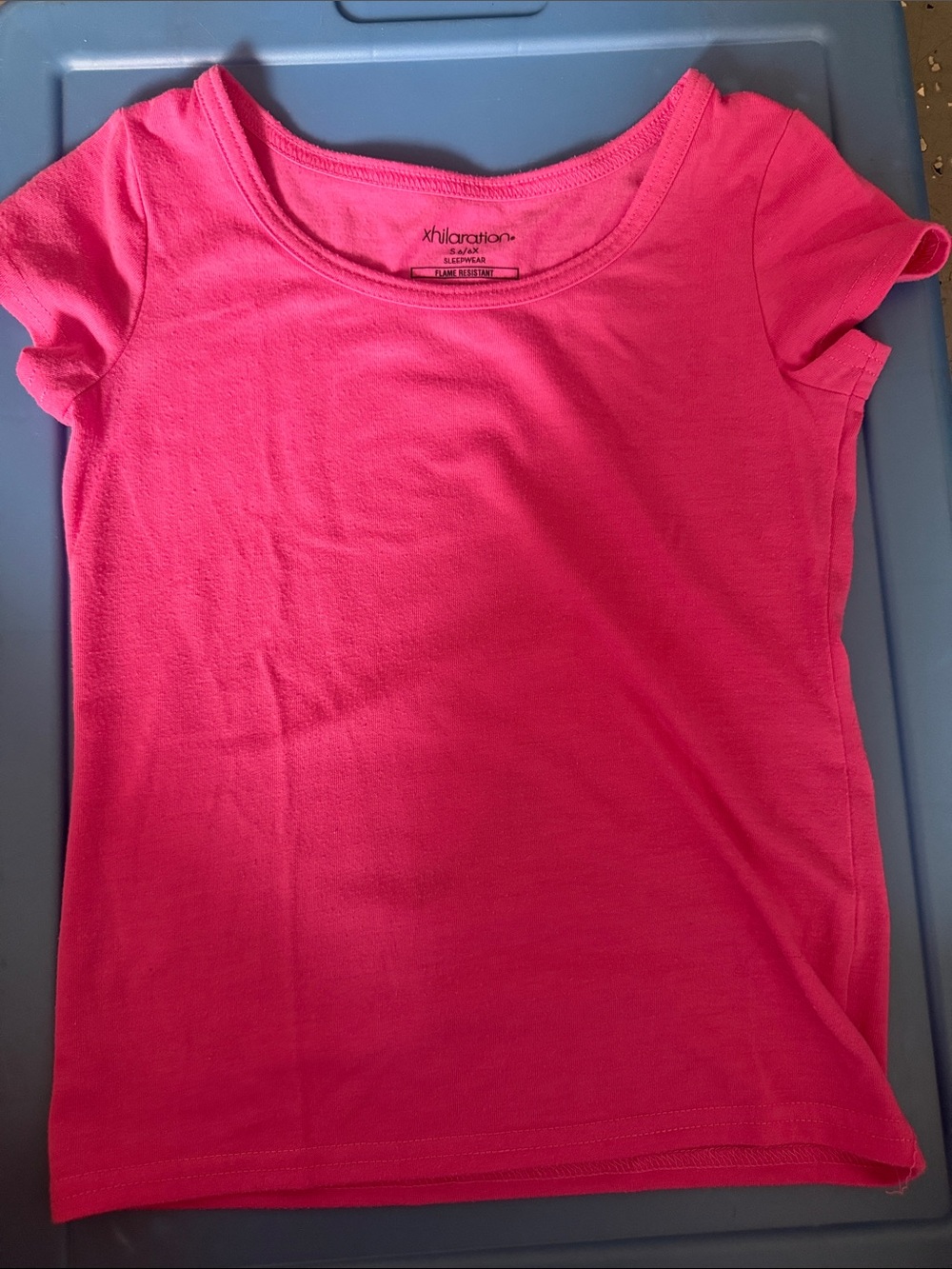 Xhilaration Bright Pink Short Sleeve Girls Tee